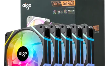 Aigo AM12PRO RGB 팬 벤투인하 PC 컴퓨터 케이스 팬 키트, 워터 쿨러, 4 핀 PWM CPU 냉각 팬, 3pin5v argb, 12cm 환풍기, 120mm