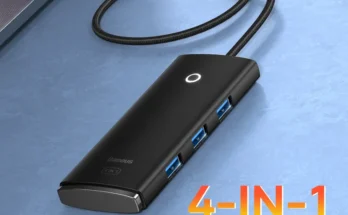 Baseus USB 허브 4 in 1 USB C 허브 USB 유형 C 멀티 USB 3.0 어댑터 MacBook Pro Air Huawei 30 USB-C 3.0 분배기