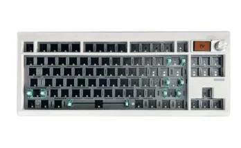 GMK87 기계식 키보드 키트, 디스플레이 스크린 포함, RGB 백라이트 개스킷 구조, 게임용 핫 스왑 키보드, VIA 맞춤형