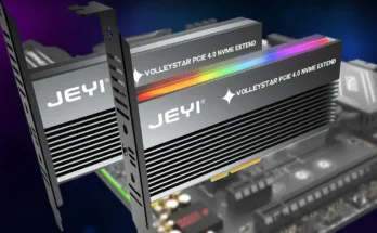 JEYI 알루미늄 합금 방열판 포함 PCIE to NVMe 어댑터, M.2 RGB PCIe 4.0 카드, 1/2U 낮은 표준 프로파일 브래킷 포함