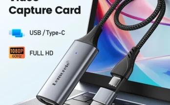 Lemorele USB 3.0 비디오 캡처 카드, 스위치 Xbox PS4/5 라이브 방송용, HDMI 호환, USB/C타입 게임 그래버 레코드 ms2130