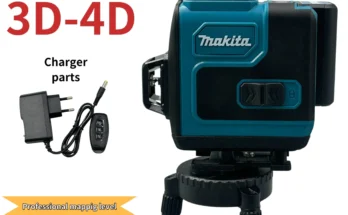 Makita 레이저 레벨 측정기, 리튬 이온 셀프 레벨링, 녹색 레이저 레벨, 3D-4D 16 라인, 12V MAX CXT XPT, 360 ° 3 평면