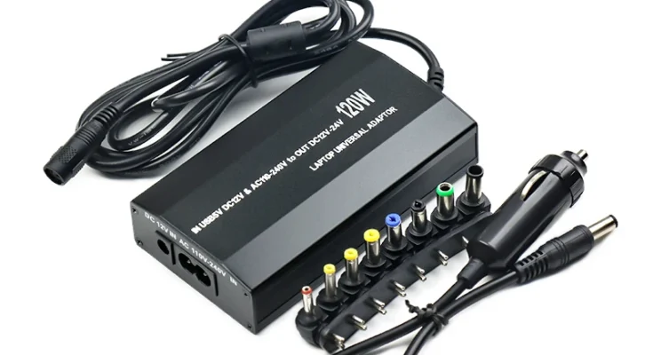 범용 AC DC 전원 어댑터 공급 USB 노트북 차량용 충전기, 120W, 220V, 110V, 12V, 15V, 16V, 18V, 19V, 20V, 22V, 24V